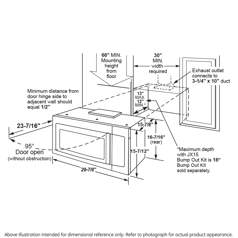 1.6 Cu. Ft. Over-the-Range Microwave Oven with Recirculating Venting view 11