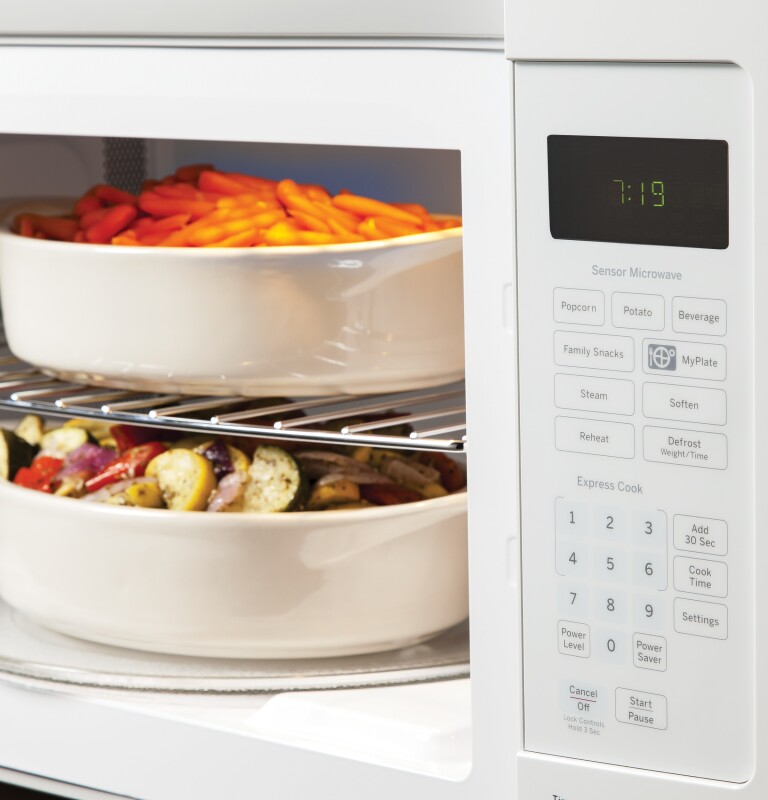 Series 1.9 Cu. Ft. Over-the-Range Sensor Microwave Oven with Recirculating Venting JNM7196DFWW, product image 6 of 11