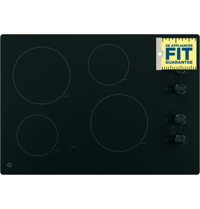 30" Built-In Knob Control Electric Cooktop JP3030DJBB