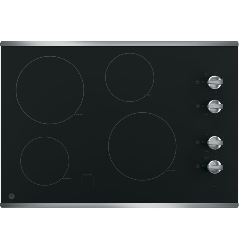 30" Built-In Knob Control Electric Cooktop JP3030SJSS
