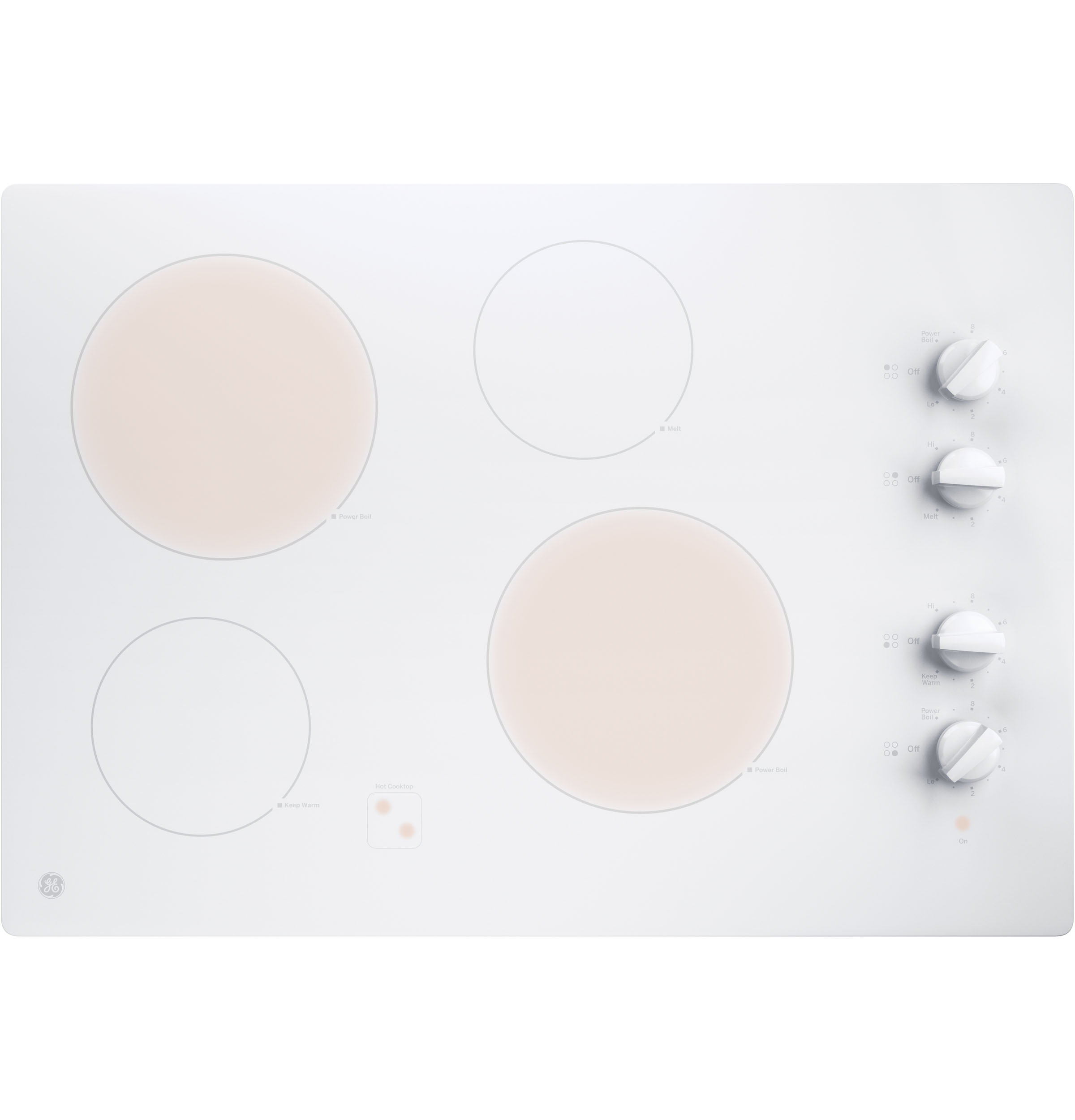 30" Built-In Knob Control Electric Cooktop view 3