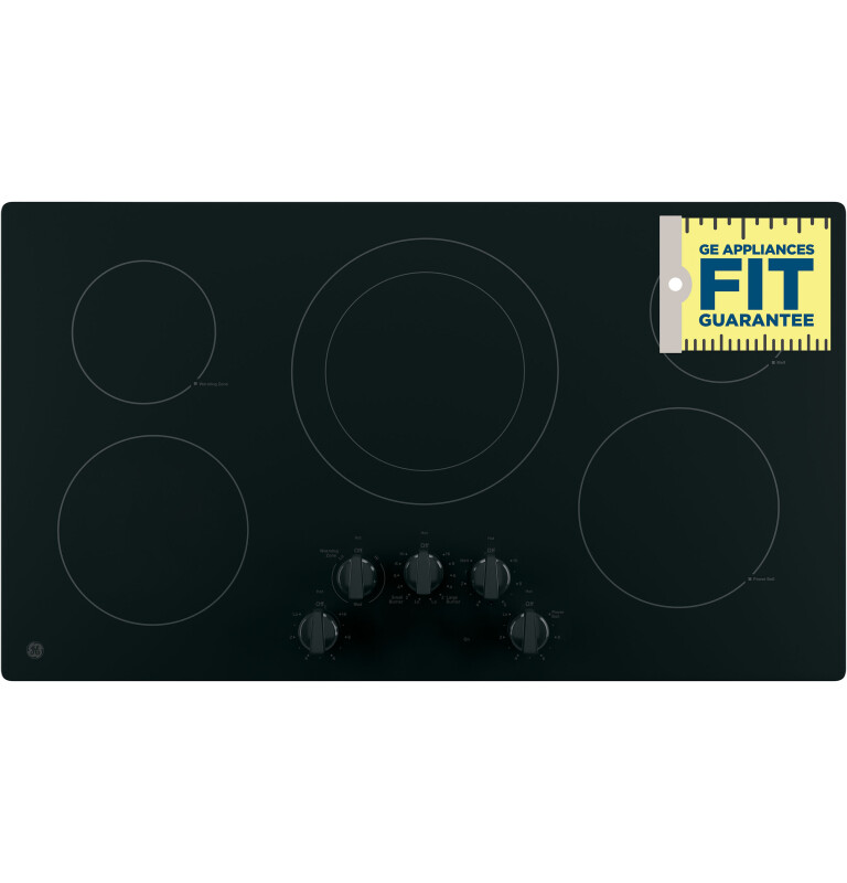 36" Built-In Knob Control Electric Cooktop view 6