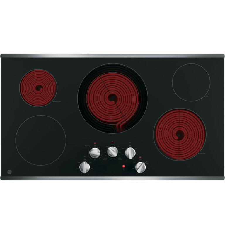 36" Built-In Knob Control Electric Cooktop view 2
