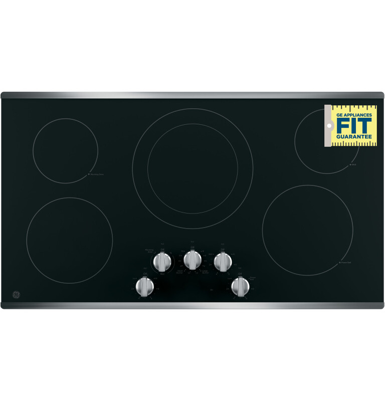 36" Built-In Knob Control Electric Cooktop view 3