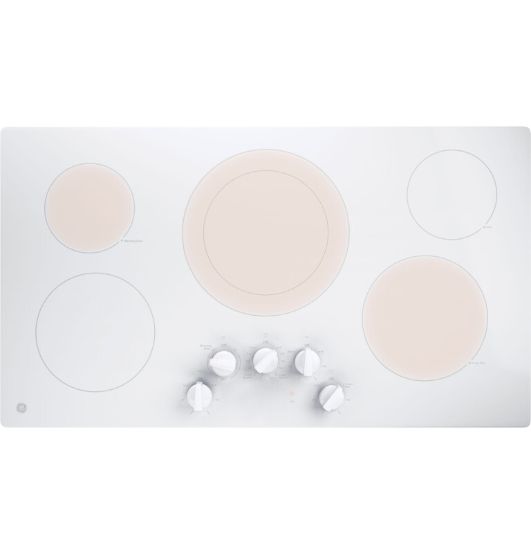 Ge® 36" Built-in Knob Control Electric Cooktop JP3036TLWW