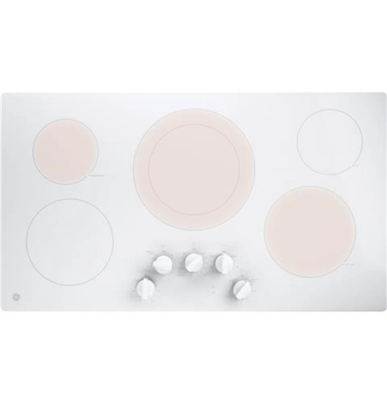 36" Built-In Knob Control Electric Cooktop JP3036TLWW