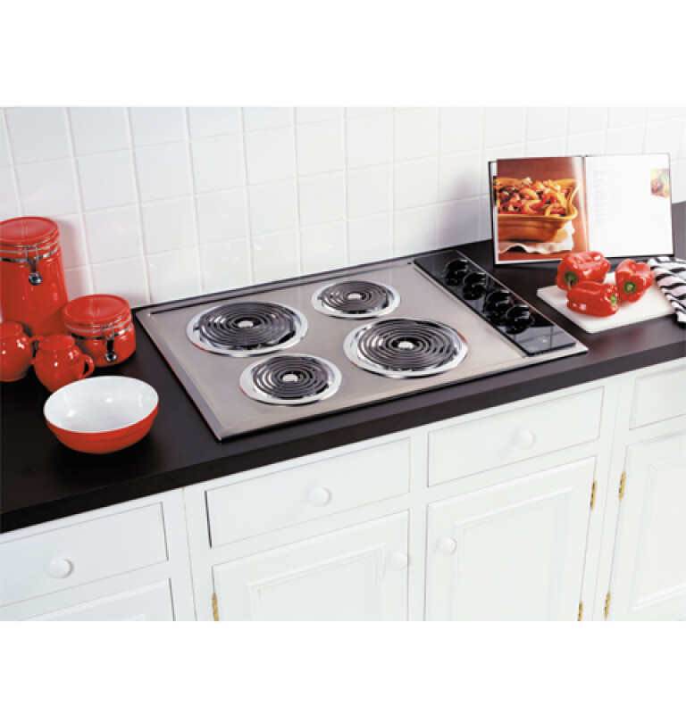 30" Built-In Electric Cooktop with Calrod Heating Elements JP326CVBC, product image 2 of 2