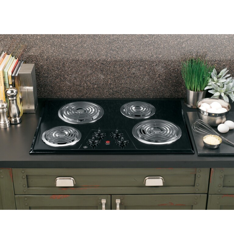 30" Built-In Electric Cooktop JP328BKBB, product image 2 of 6