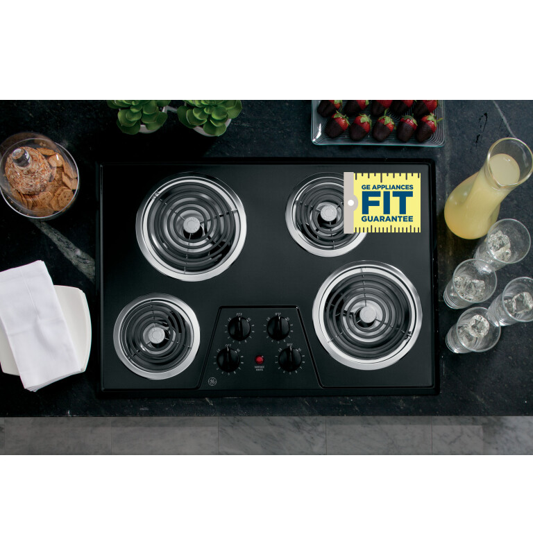 30" Built-In Electric Cooktop JP328BKBB, product image 4 of 6