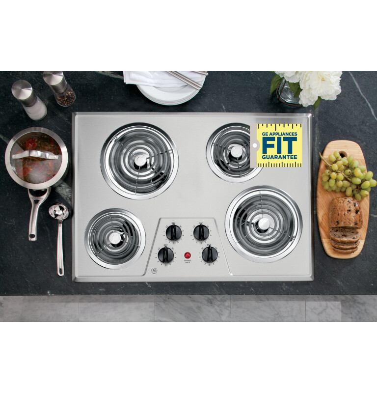 30" Built-In Electric Cooktop JP328SKSS, product image 3 of 5