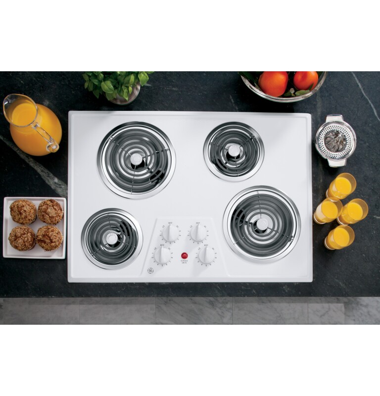 30" Built-In Electric Cooktop JP328WKWW