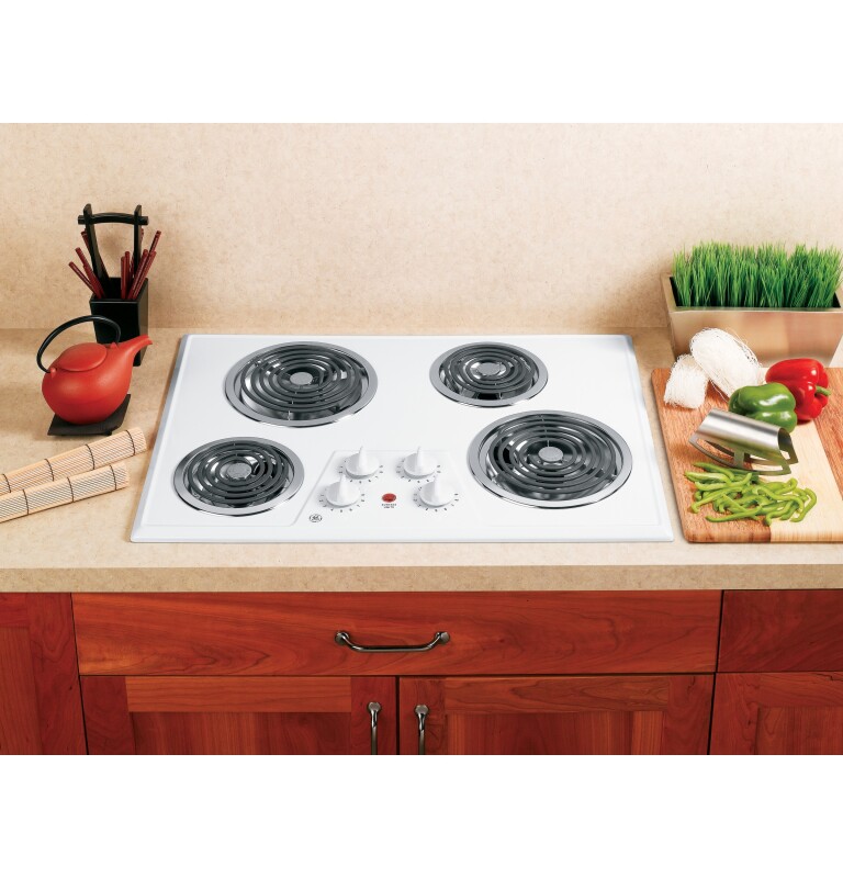 30" Built-In Electric Cooktop JP328WKWW, product image 2 of 5