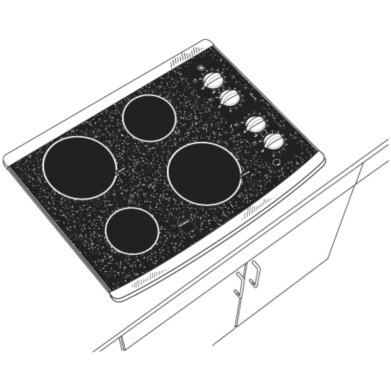 30" Built-In Electric Cooktop JP336SDSS, product image 5 of 5
