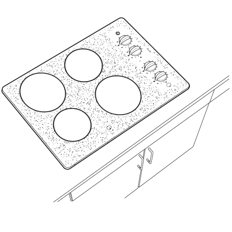 30" Built-In CleanDesign Electric Cooktop JP340WJWW