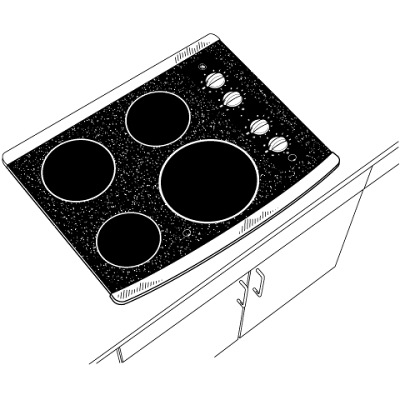 30" Built-In CleanDesign Electric Cooktop JP346SMSS, product image 2 of 3