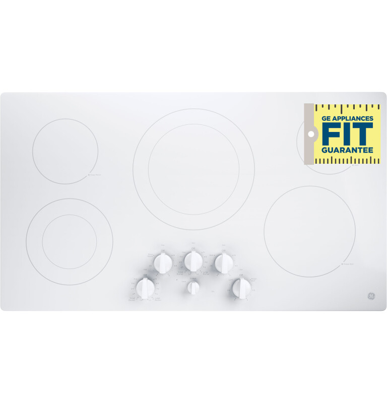 36" Built-In Knob Control Electric Cooktop JP3536TJWW