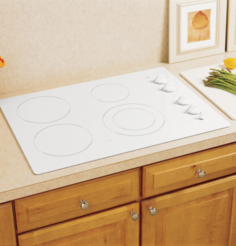 30" Built-In CleanDesign Electric Cooktop JP355TKWW