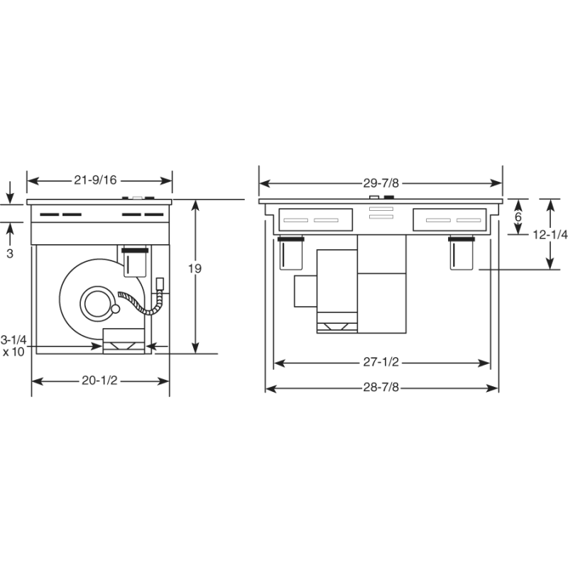 Select-Top Modular Downdraft Cooktop JP389BJBB, product image 3 of 3