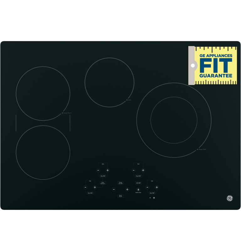 30" Built-In Touch Control Electric Cooktop JP5030DJBB, product image 4 of 5