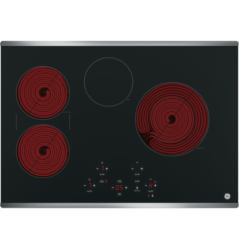 30" Built-In Touch Control Electric Cooktop JP5030SJSS, product image 3 of 6