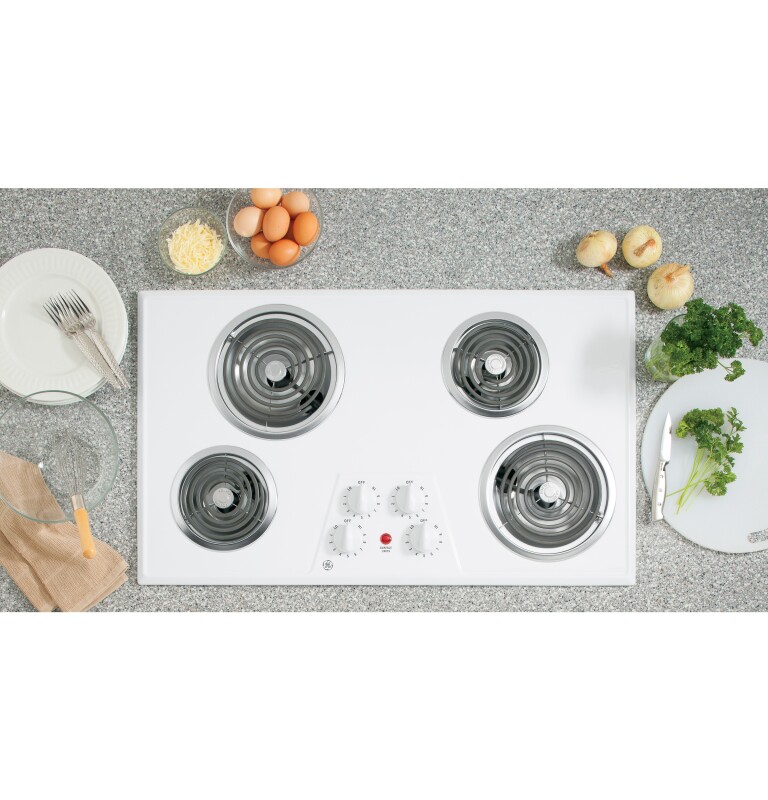 36" Built-In Electric Cooktop JP626WKWW, product image 3 of 7