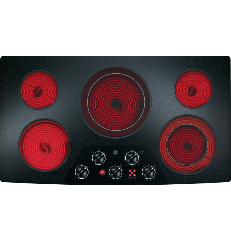 36" Built-In Electric Cooktop JP656DDBB, product image 3 of 6