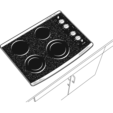30" Built-In CleanDesign Electric Cooktop JP940BKBB
