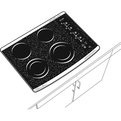 30" Built-In CleanDesign Electric Cooktop view 2
