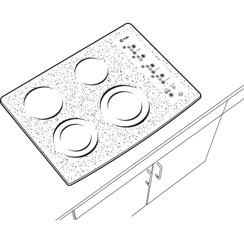 30" Built-In CleanDesign Electric Cooktop JP950WKWW