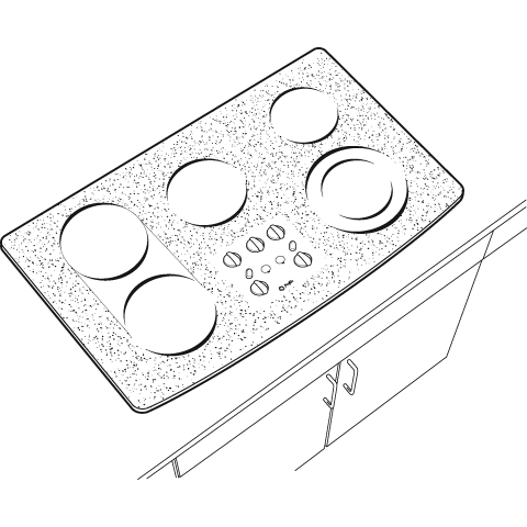 36" Built-In CleanDesign Cooktop view 2