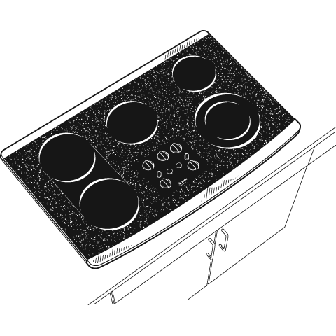 36" Built-In CleanDesign Cooktop view 3