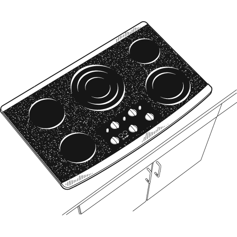 36" Built-In CleanDesign Cooktop JP970SKSS