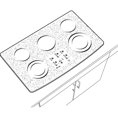 36" Built-In CleanDesign Cooktop JP980CKCC
