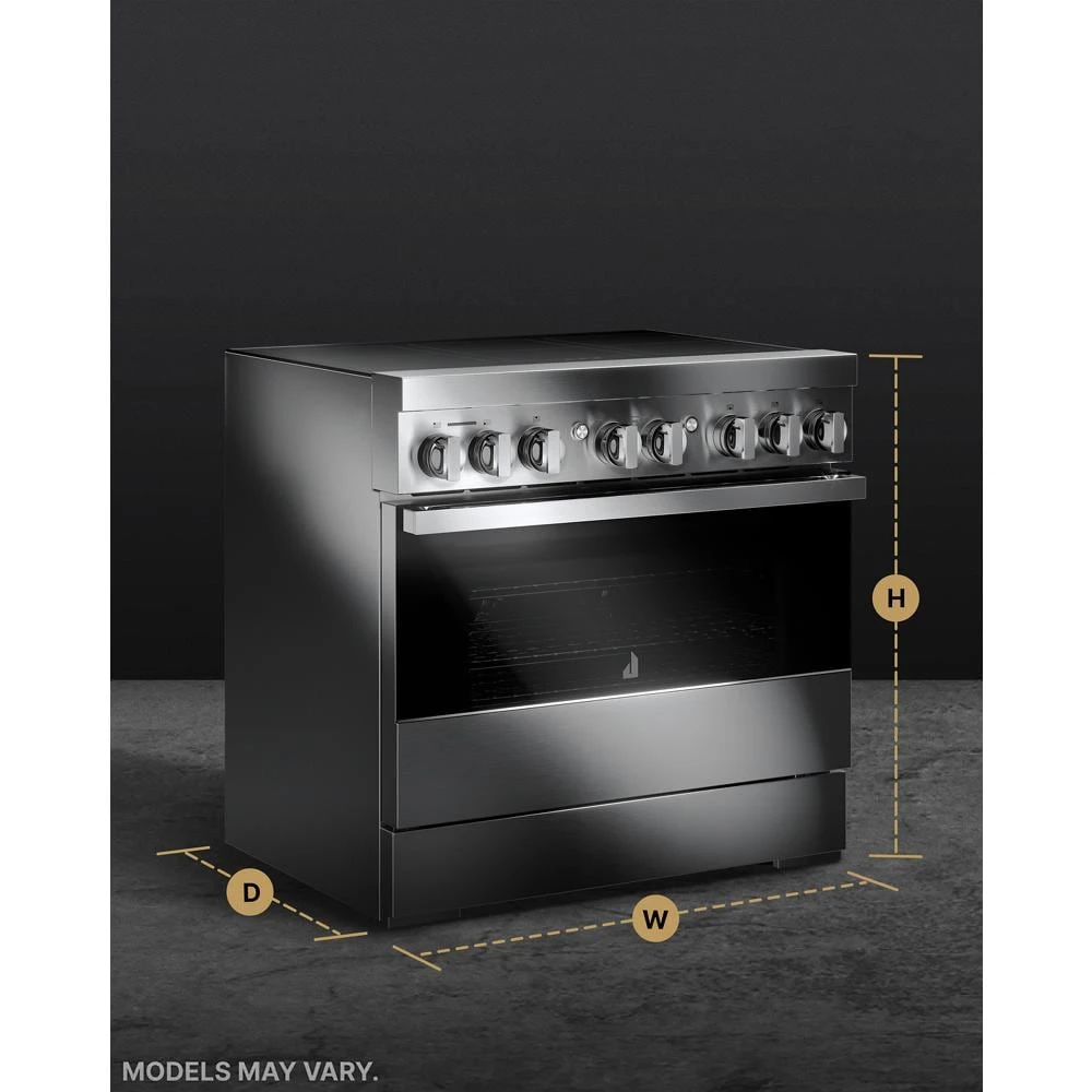 NOIR™ 36" Induction Professional-Style Range JPIFC736RM