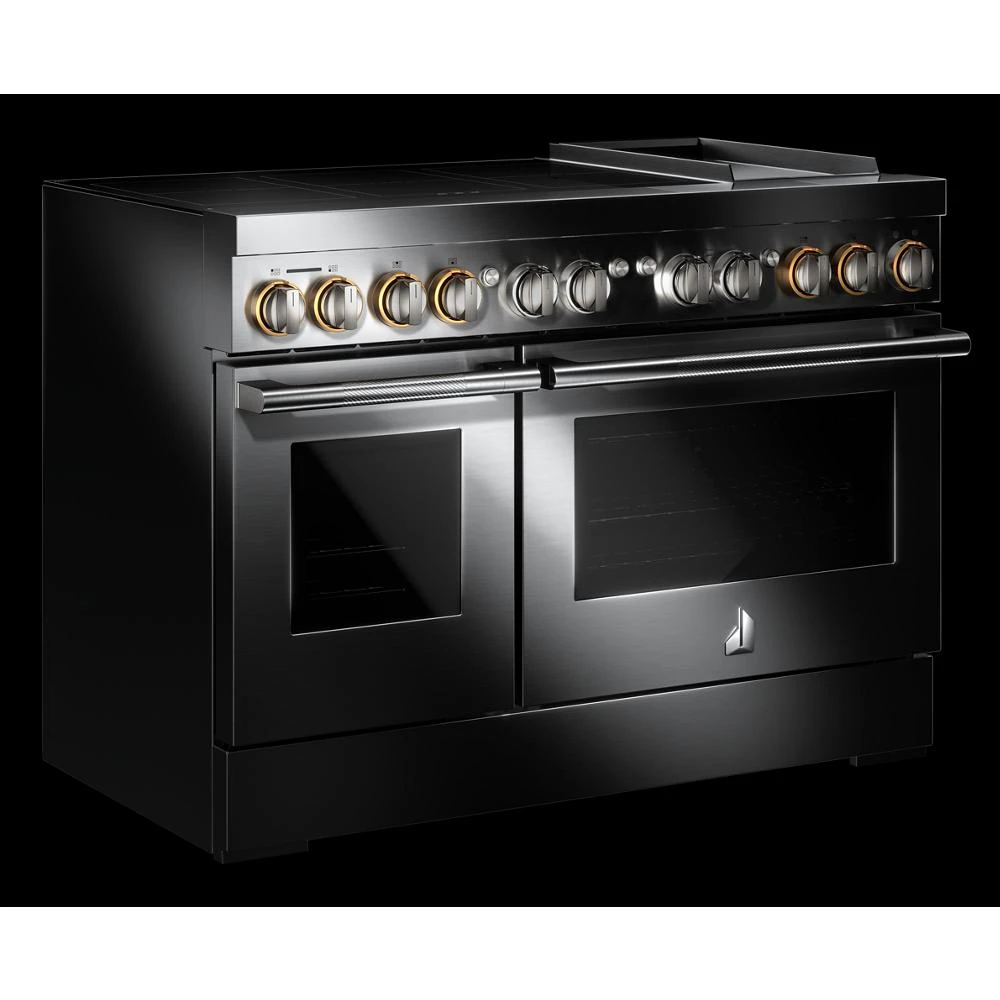 RISE™ 48" Induction Professional-Style Range with Chrome-Infused Griddle JPIGC748RL