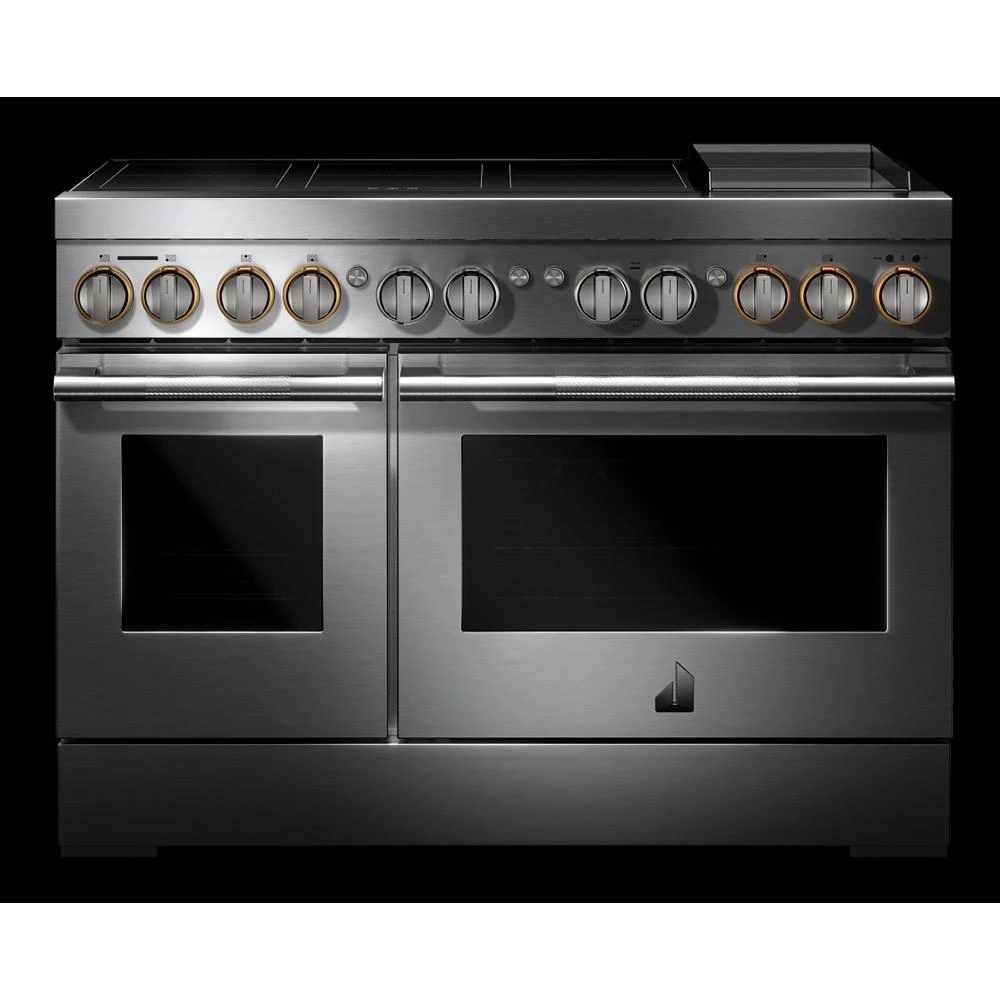 RISE™ 48" Induction Professional-Style Range with Chrome-Infused Griddle JPIGC748RL