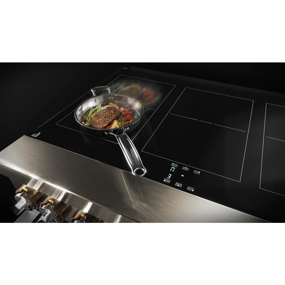 RISE™ 48" Induction Professional-Style Range with Chrome-Infused Griddle JPIGC748RL