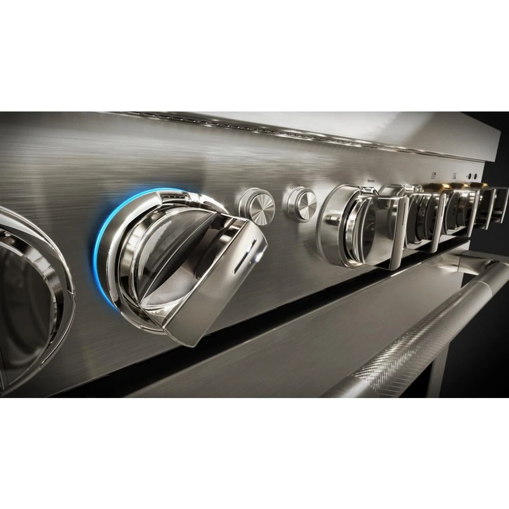 RISE™ 48" Induction Professional-Style Range with Chrome-Infused Griddle JPIGC748RL
