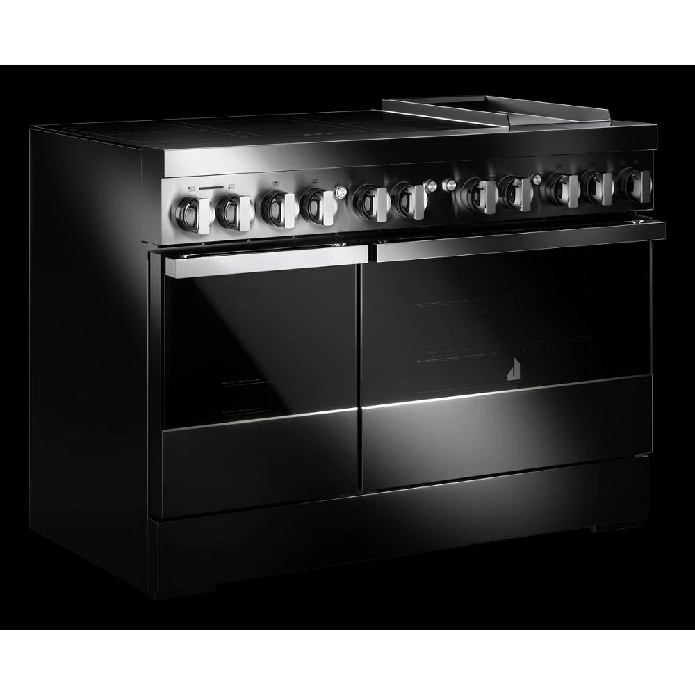 NOIR™ 48" Induction Professional-Style Range with Chrome-Infused Griddle JPIGC748RM