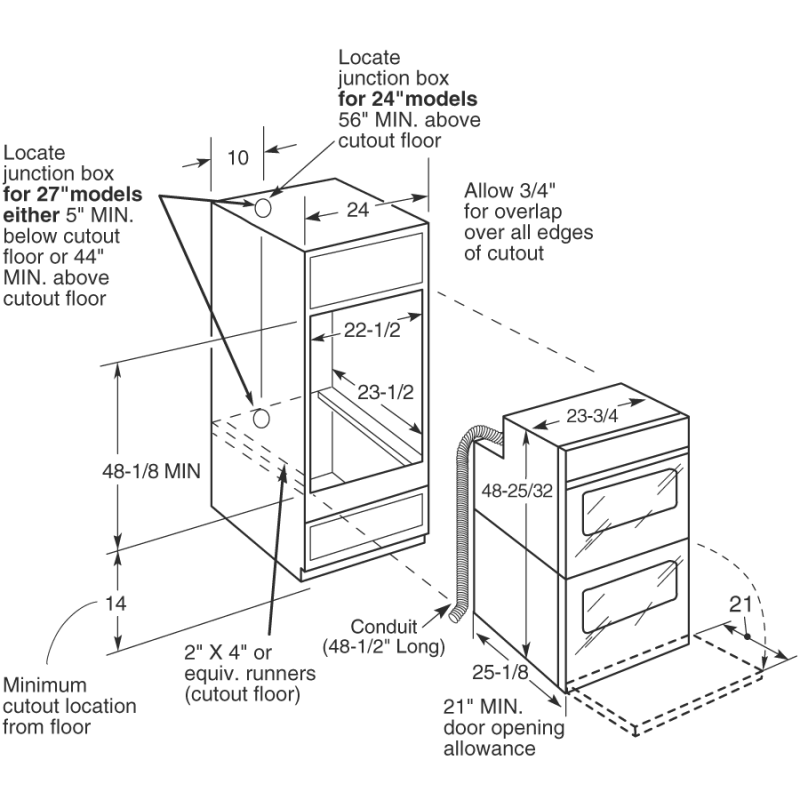 24" Double Wall Oven view 8