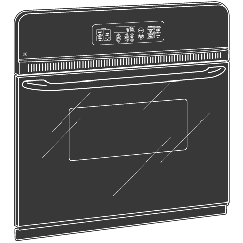 24" Electric Single Standard Clean Wall Oven JRS06BJBB