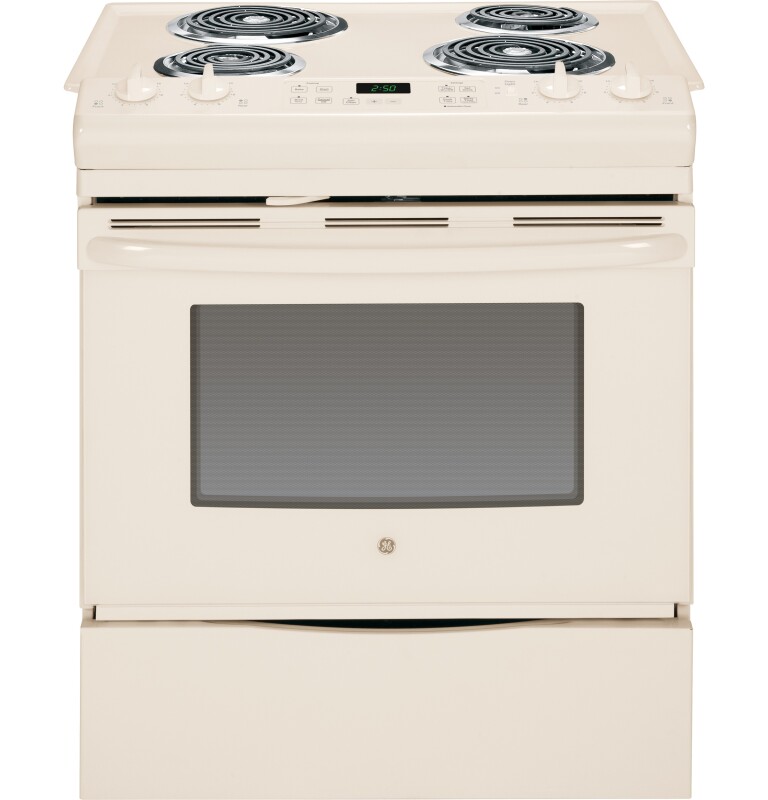 30" Slide-In Front Control Electric Range JS250DFCC, product image 2 of 12