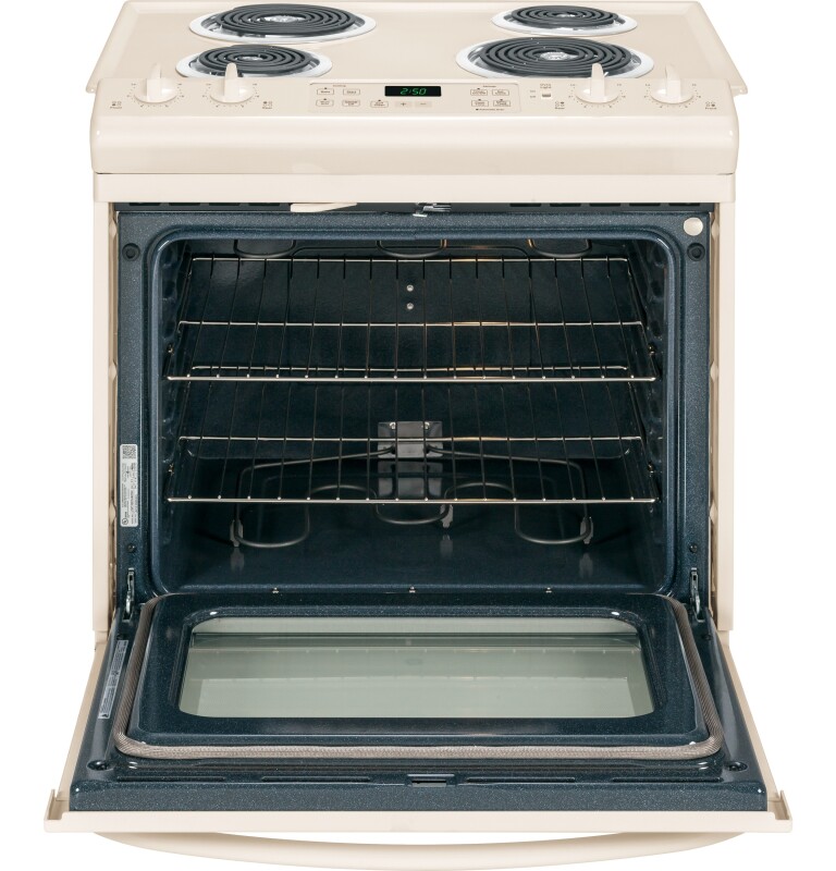 30" Slide-In Front Control Electric Range JS250DFCC, product image 5 of 12