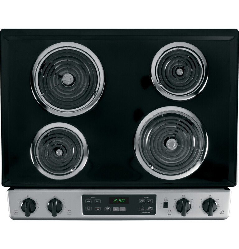30" Slide-In Front Control Electric Range JS250RFSS, product image 7 of 13