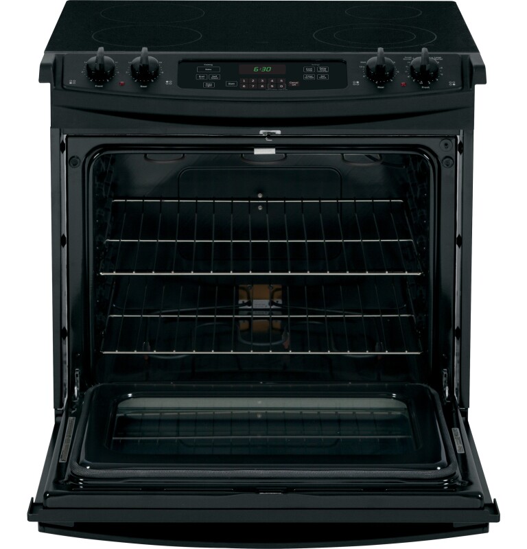 30" Slide-In Front Control Electric Range JS630DFBB, product image 4 of 9