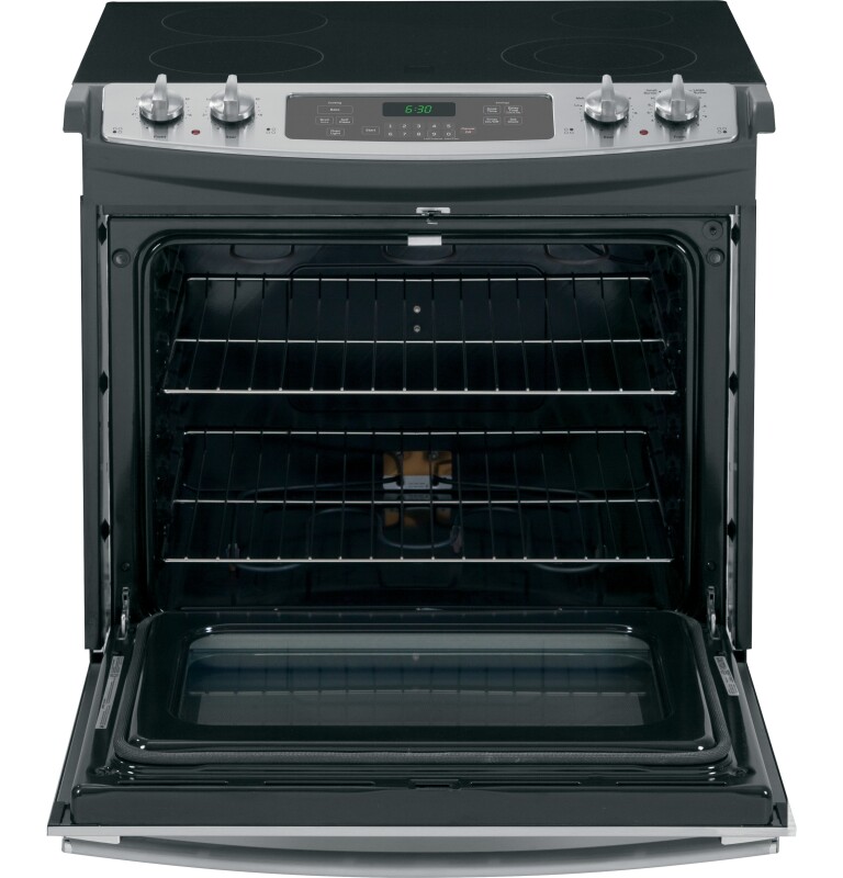30" Slide-In Front Control Electric Range JS630SFSS, product image 5 of 10