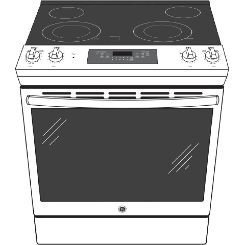 30" Slide-In Electric Range JS645ELES
