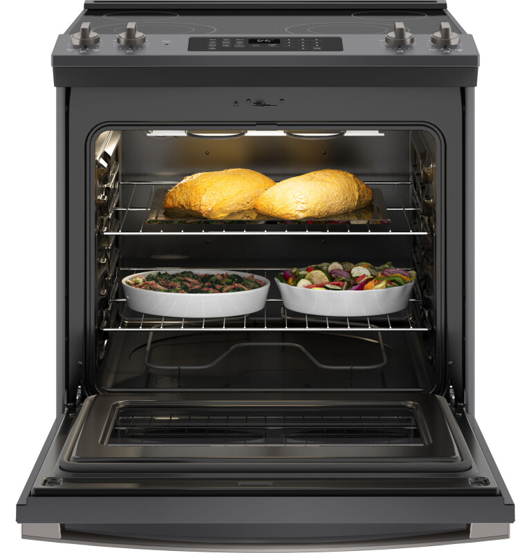 30" Slide-In Electric Range JS645FLDS, product image 3 of 12