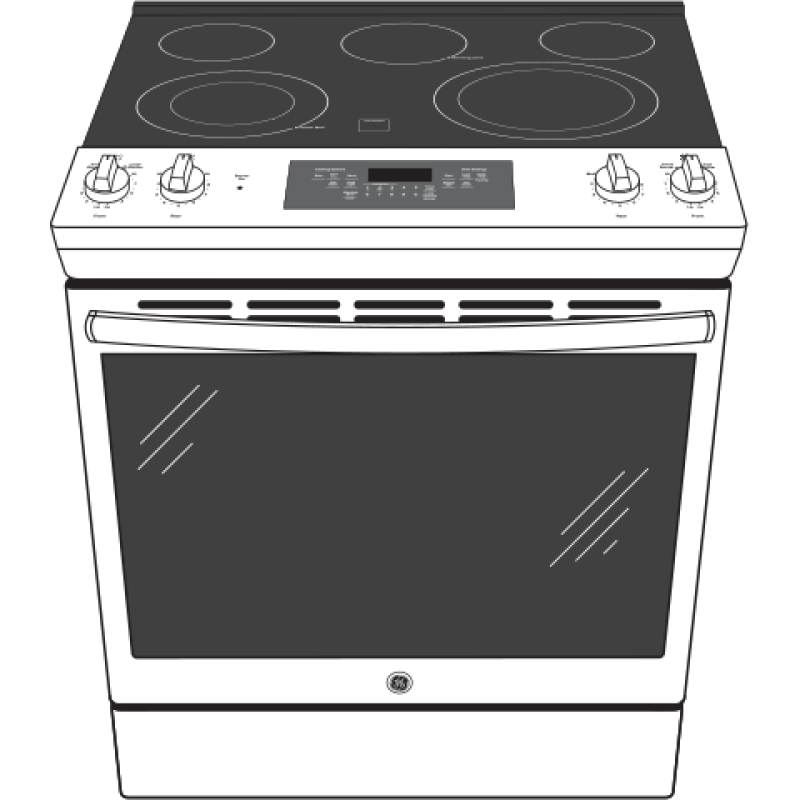 30" Slide-In Electric Range JS660SLSS