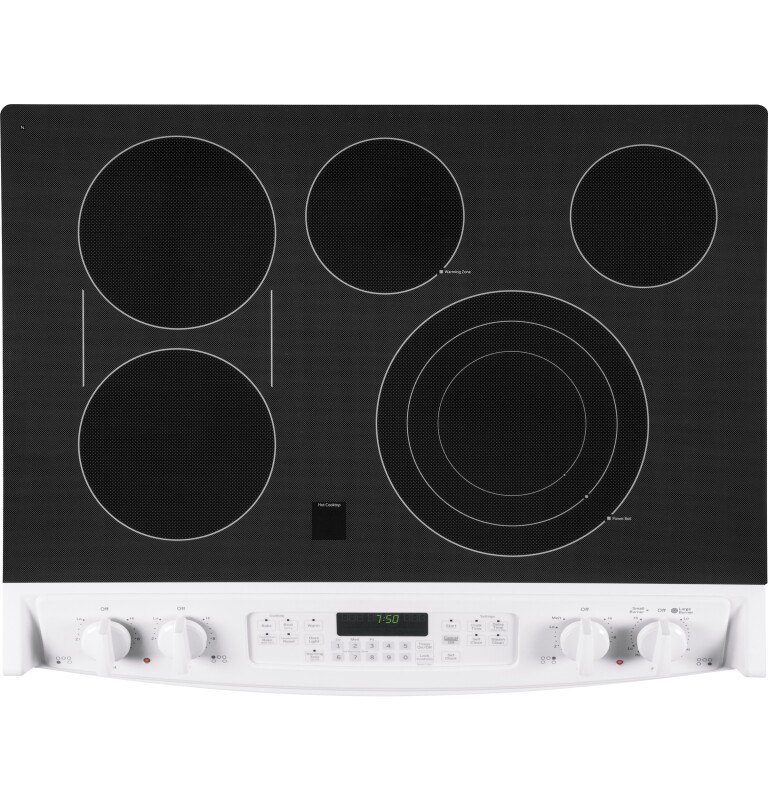30" Slide-In Front Control Electric Convection Range JS750DFWW, product image 5 of 11